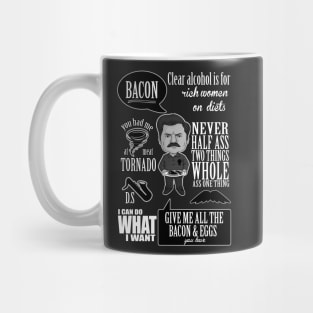 Ron Swanson Montage Mug